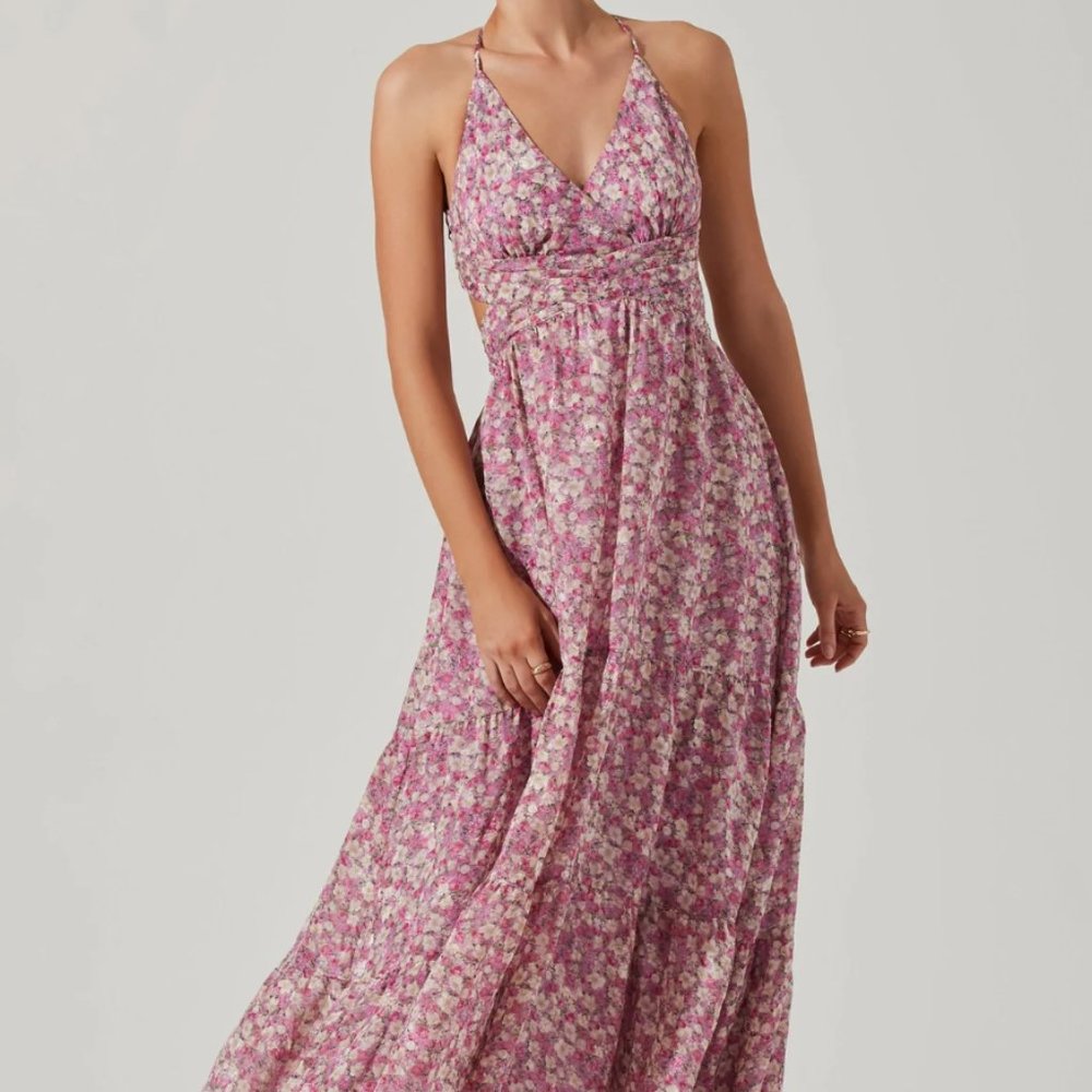 ASTR The Label Frolic Floral Maxi Dress